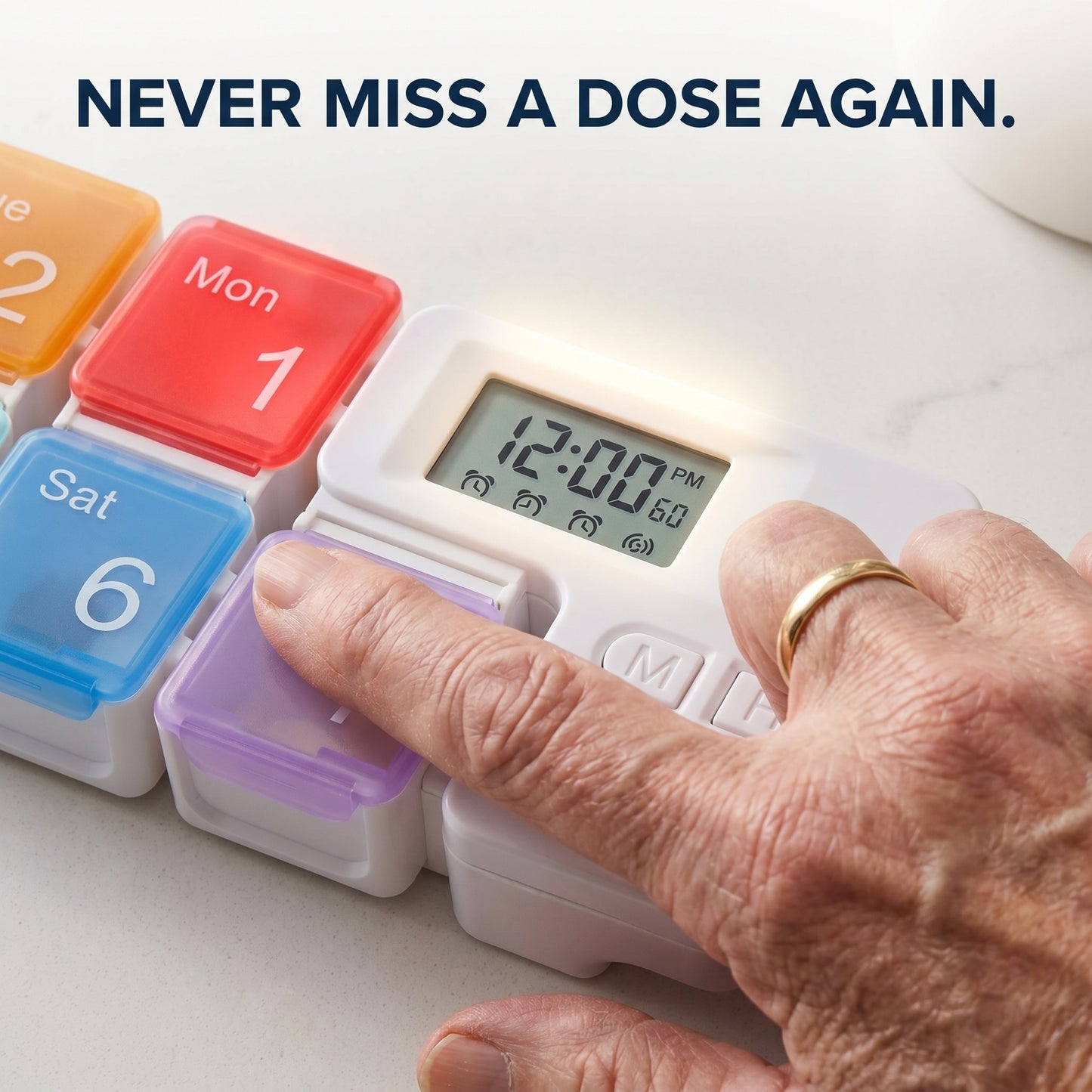 Portable smart compartmentalized pill organizer