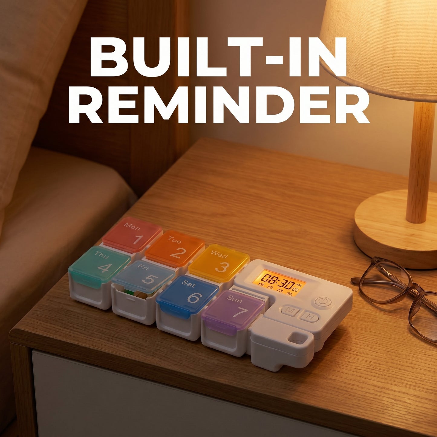 Portable smart compartmentalized pill organizer