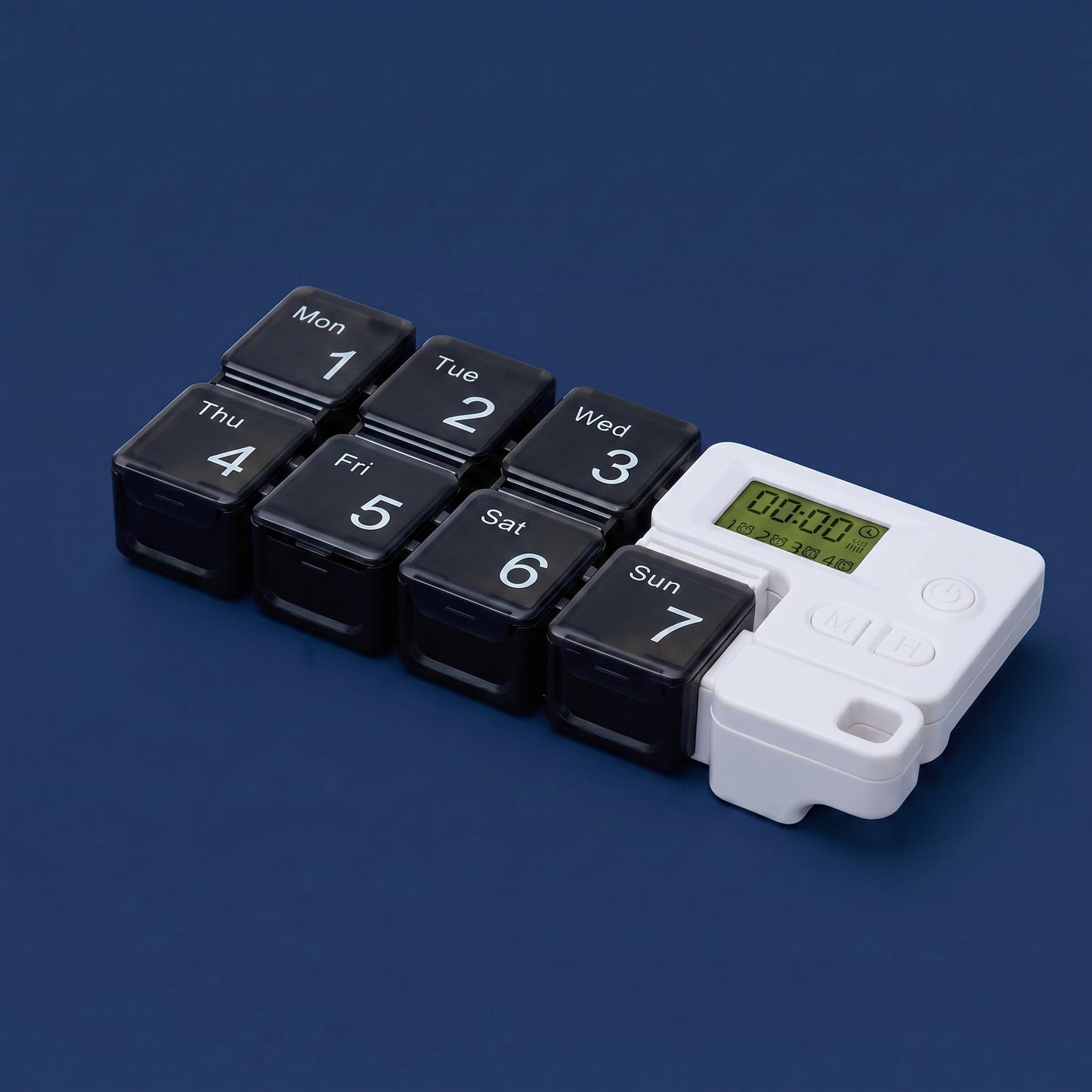 Portable smart compartmentalized pill organizer